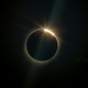 Foto de un eclipse solar total en la Higuera, Chile.